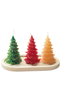 Aberto Design Christmas Candle Set4 Multicolor